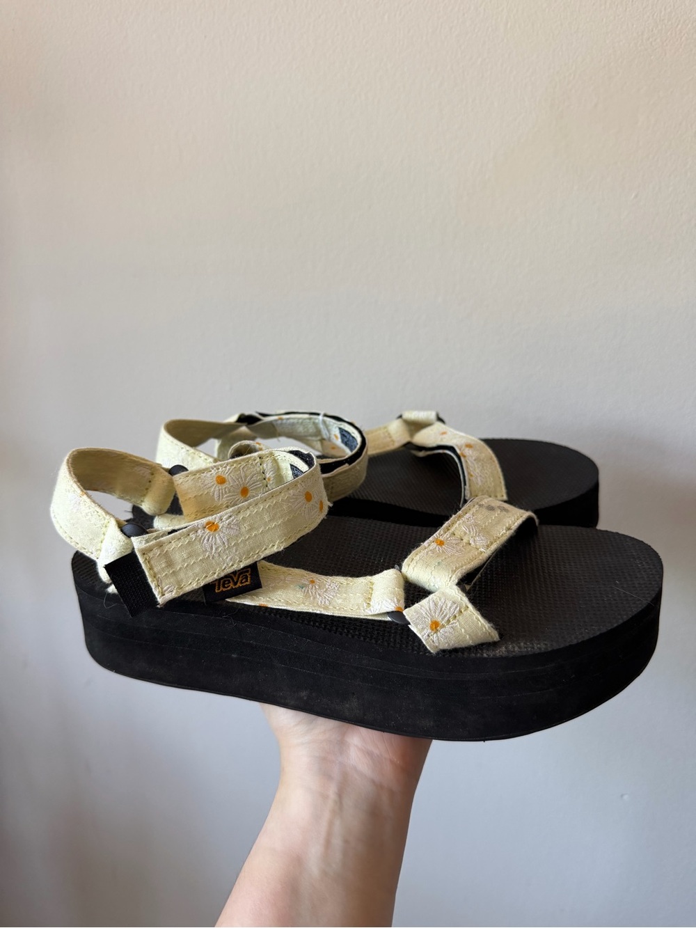 Teva Platform Daisy Print Sport Sandals - Picture 5 of 5